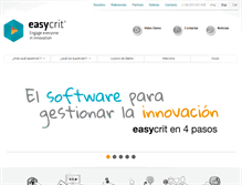 Tablet Screenshot of easycrit.com